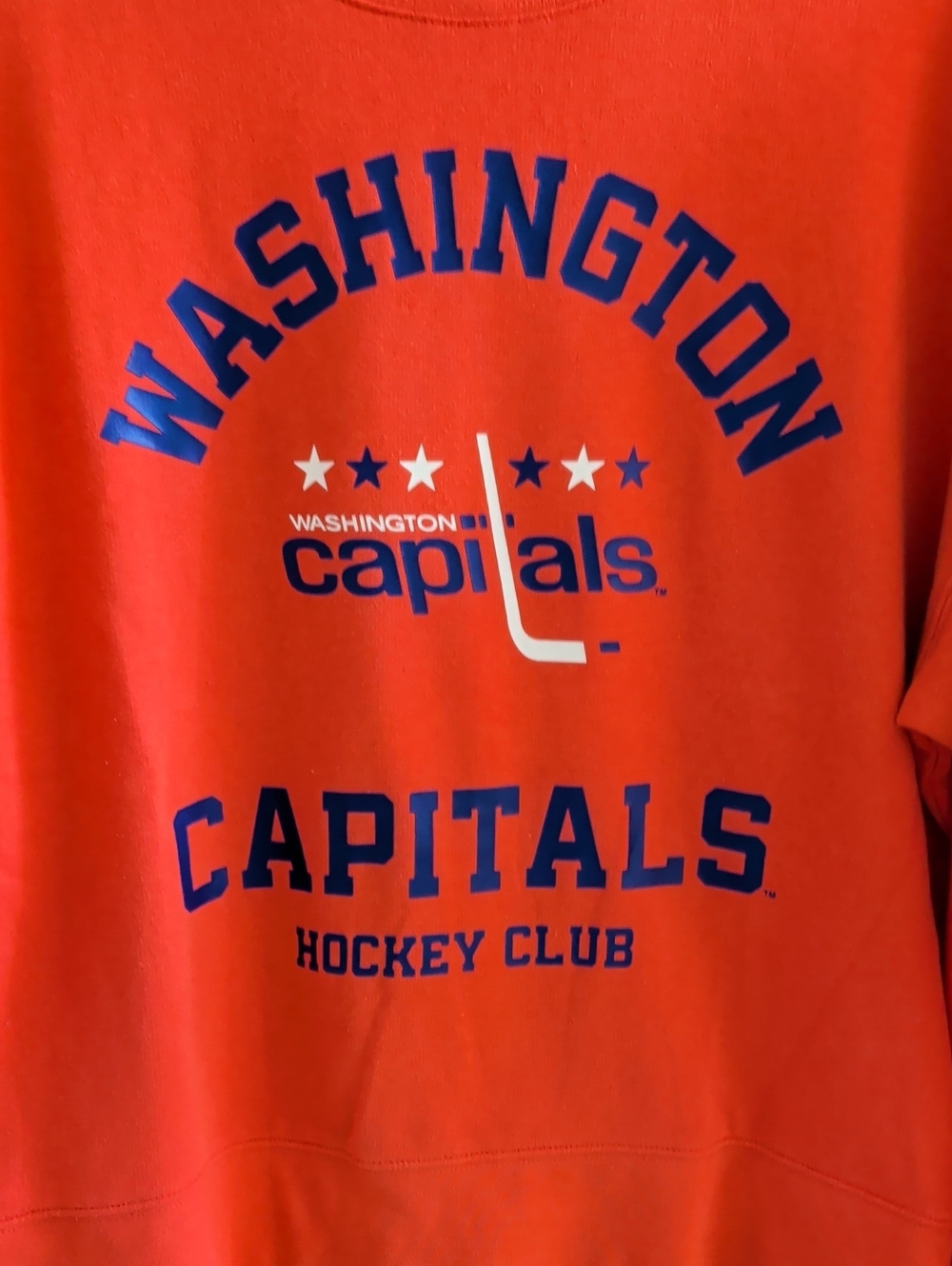 Washington Capitals women's crewneck sweatshirt high low Cut